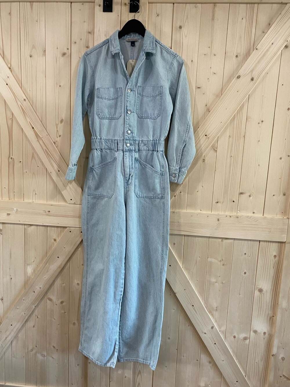 Universal Thread Long Sleeve Denim Utility Jumpsuit
